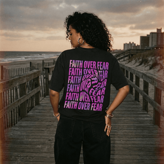 Mercy & More T-Shirt Black / S Faith Over Fear Tee