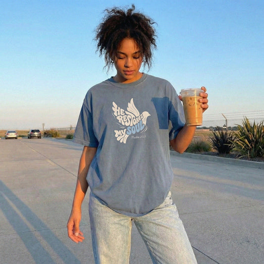 He Restores Heavyweight Tee