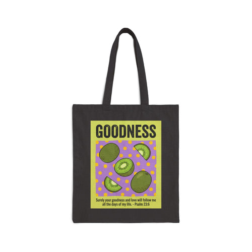 Mercy & More Bags Black / 15" x 16" Goodness Fruit Cotton Tote Bag