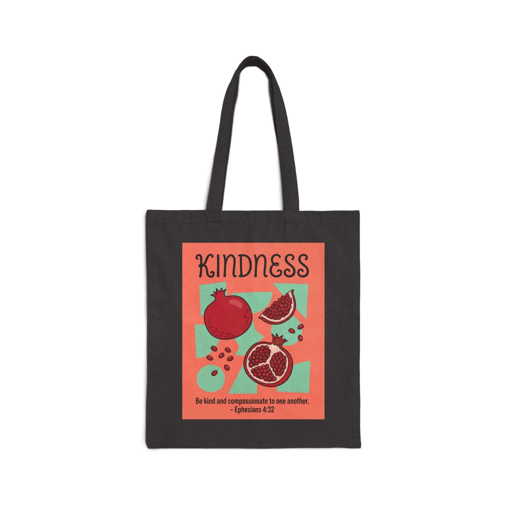 Mercy & More Bags Black / 15" x 16" Kindness Fruit Cotton Tote Bag