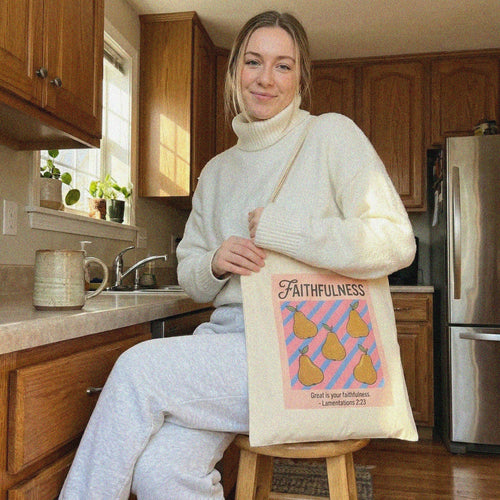 Mercy & More Bags Faithfulness Fruit Cotton Tote Bag
