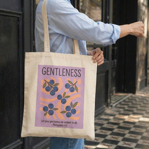 Mercy & More Bags Gentleness Fruit Cotton Tote Bag