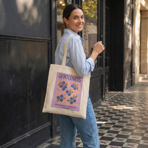 Mercy & More Bags Gentleness Fruit Cotton Tote Bag