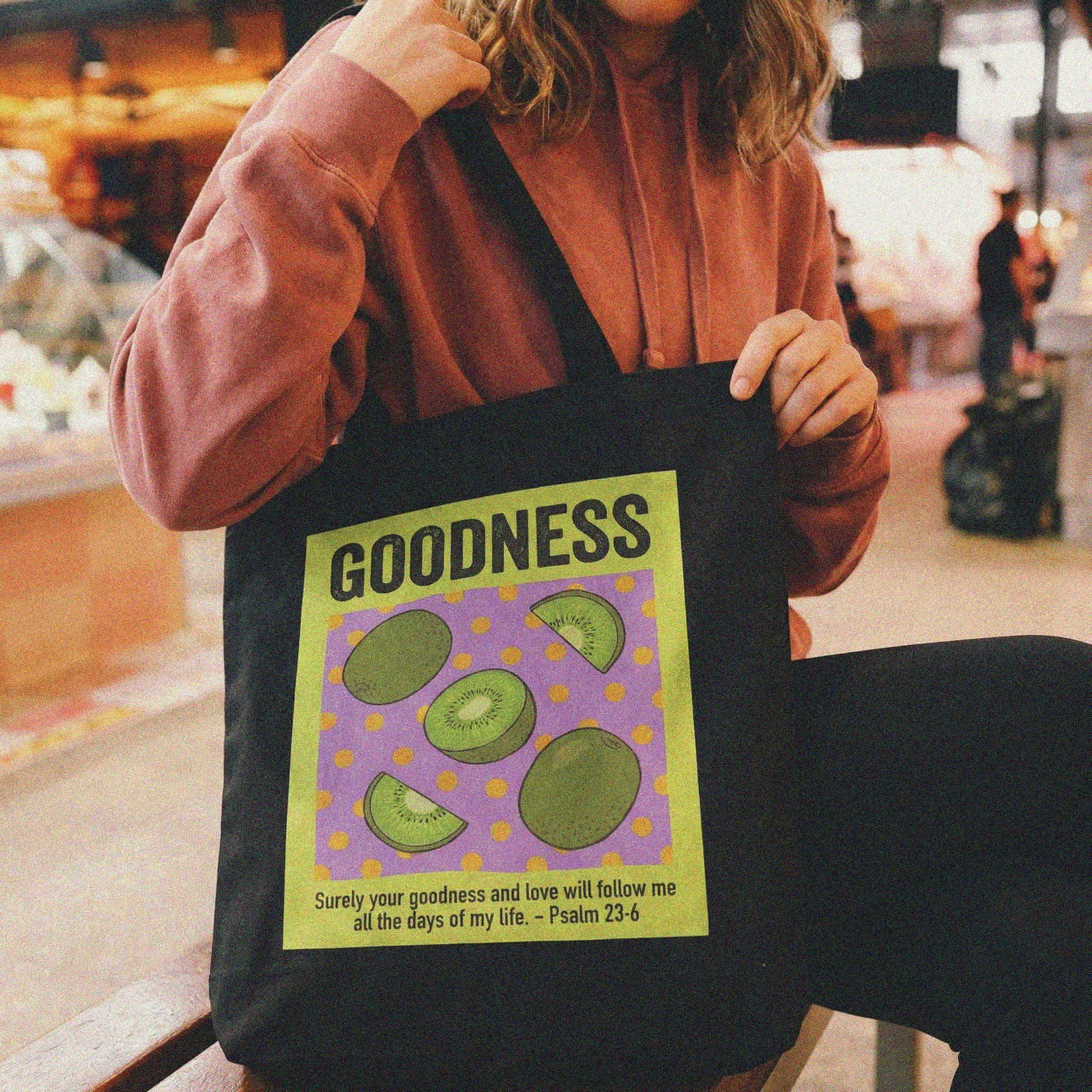 Mercy & More Bags Goodness Fruit Cotton Tote Bag