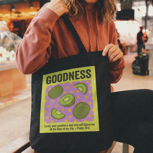 Mercy & More Bags Goodness Fruit Cotton Tote Bag
