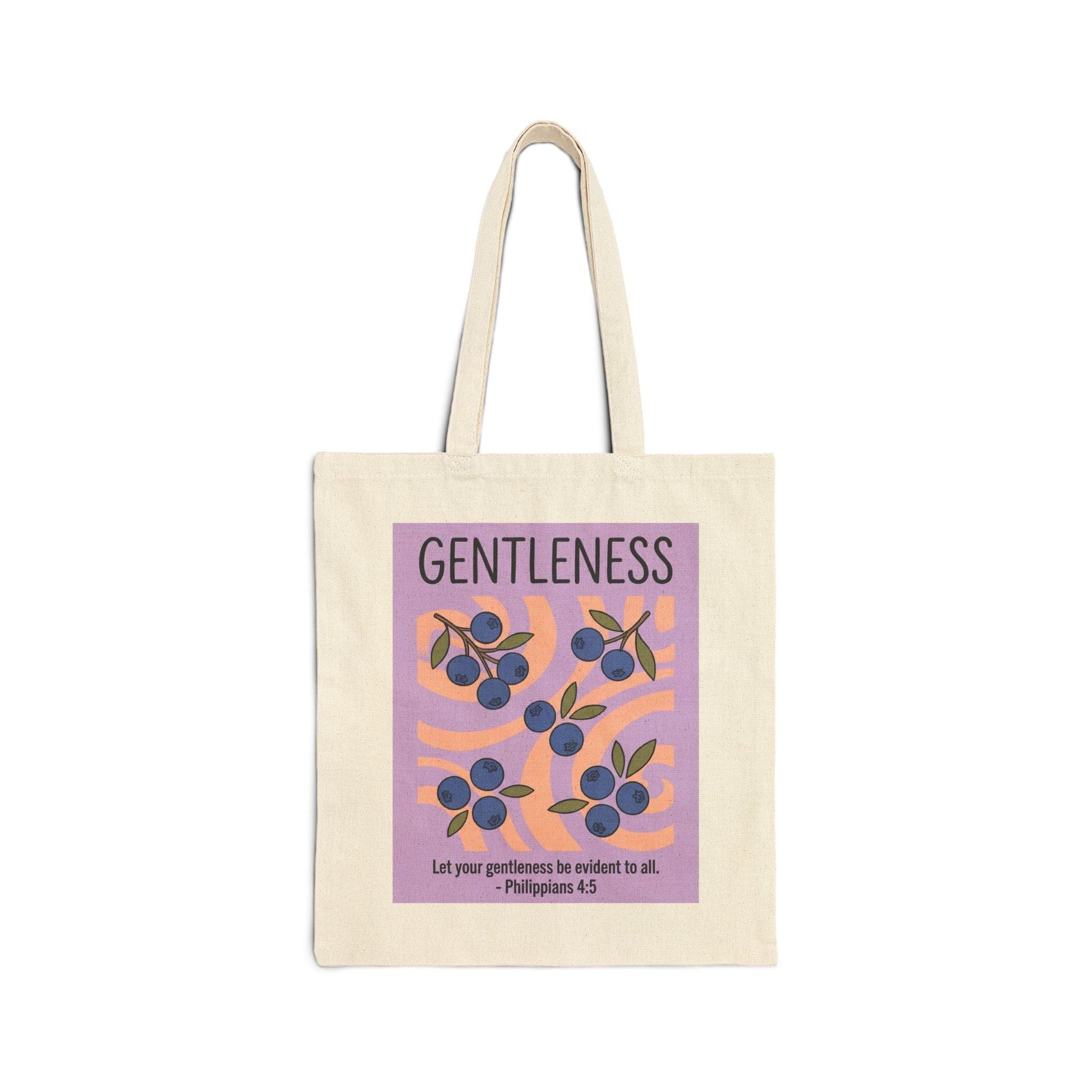 Mercy & More Bags Natural / 15" x 16" Gentleness Fruit Cotton Tote Bag