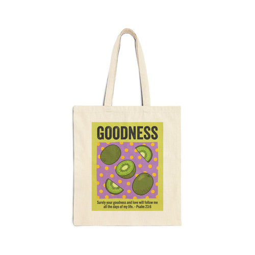 Mercy & More Bags Natural / 15" x 16" Goodness Fruit Cotton Tote Bag
