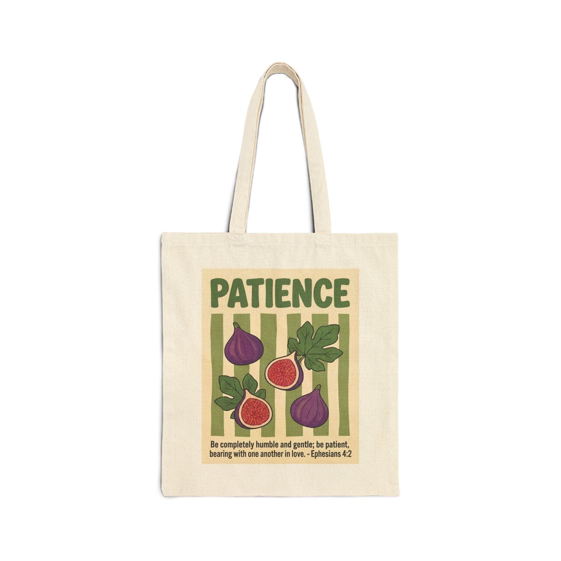 Mercy & More Bags Natural / 15" x 16" Patience Fruit Cotton Tote Bag
