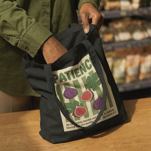 Mercy & More Bags Patience Fruit Cotton Tote Bag