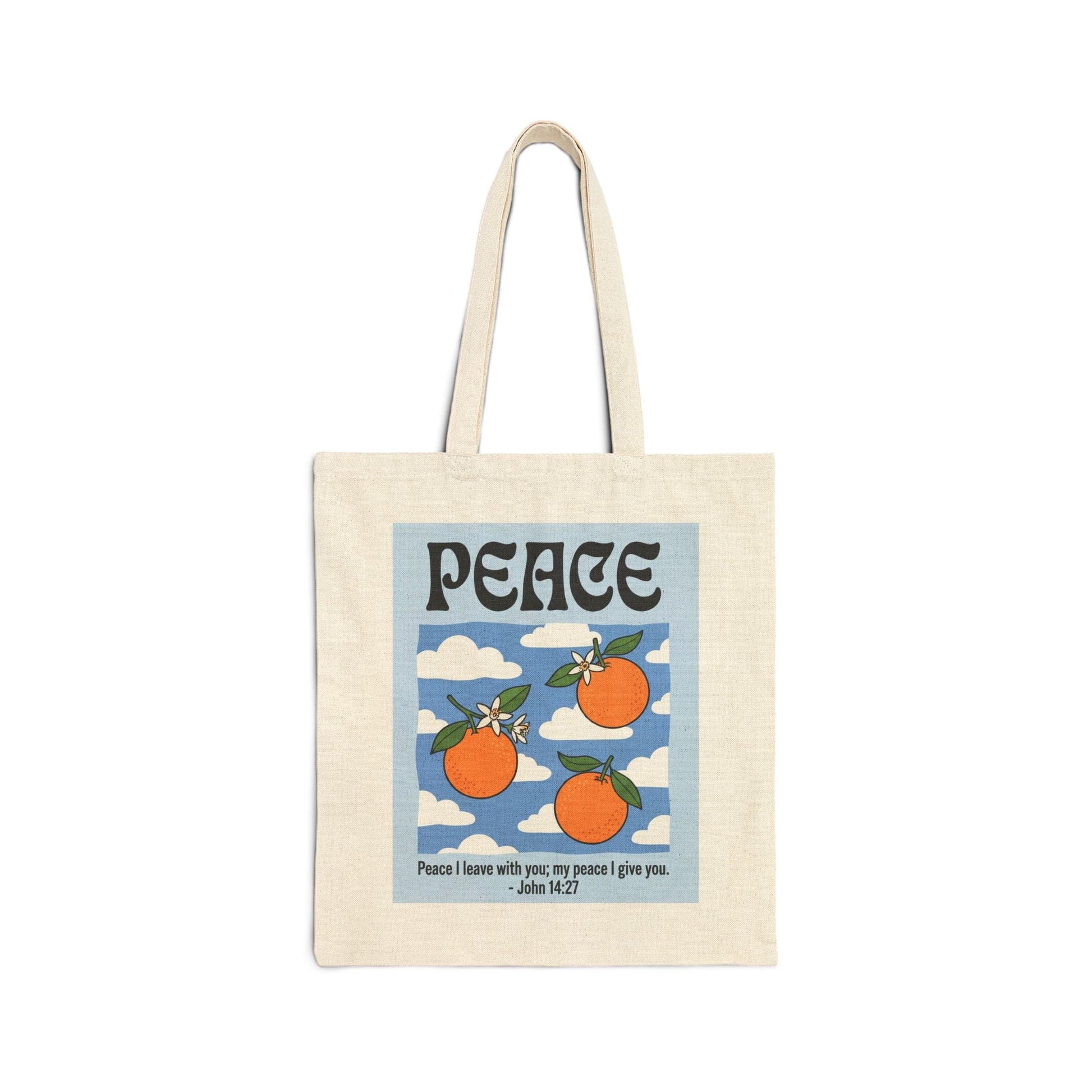 Mercy & More Bags Peace Fruit Cotton Tote Bag