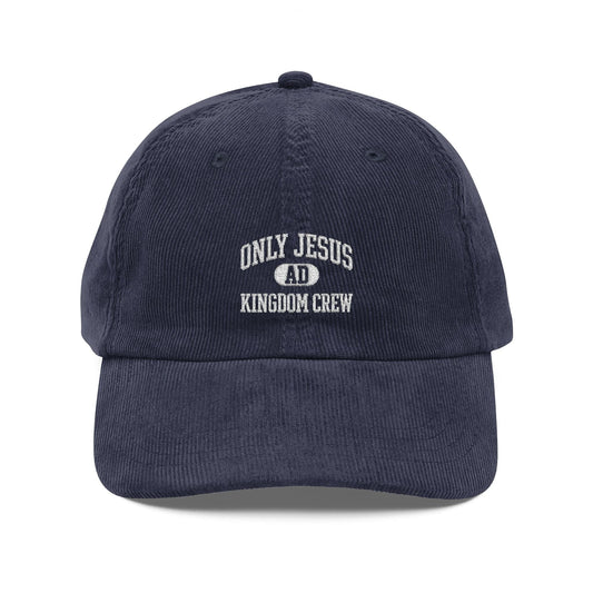 Mercy & More Hats Navy Blue / One size Vintage Corduroy Cap (Embroidery)