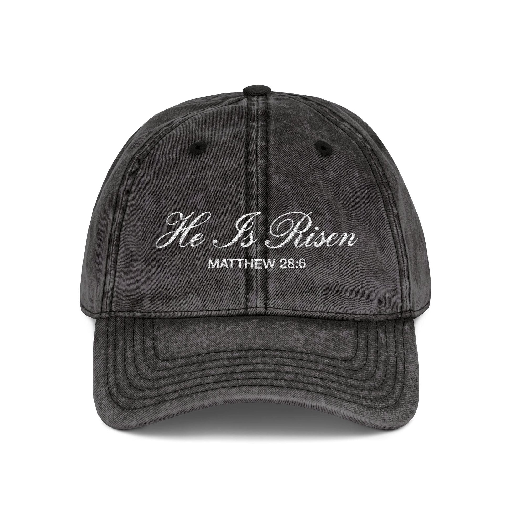 Mercy & More Hats One size / Black He Is Risen Vintage Cap