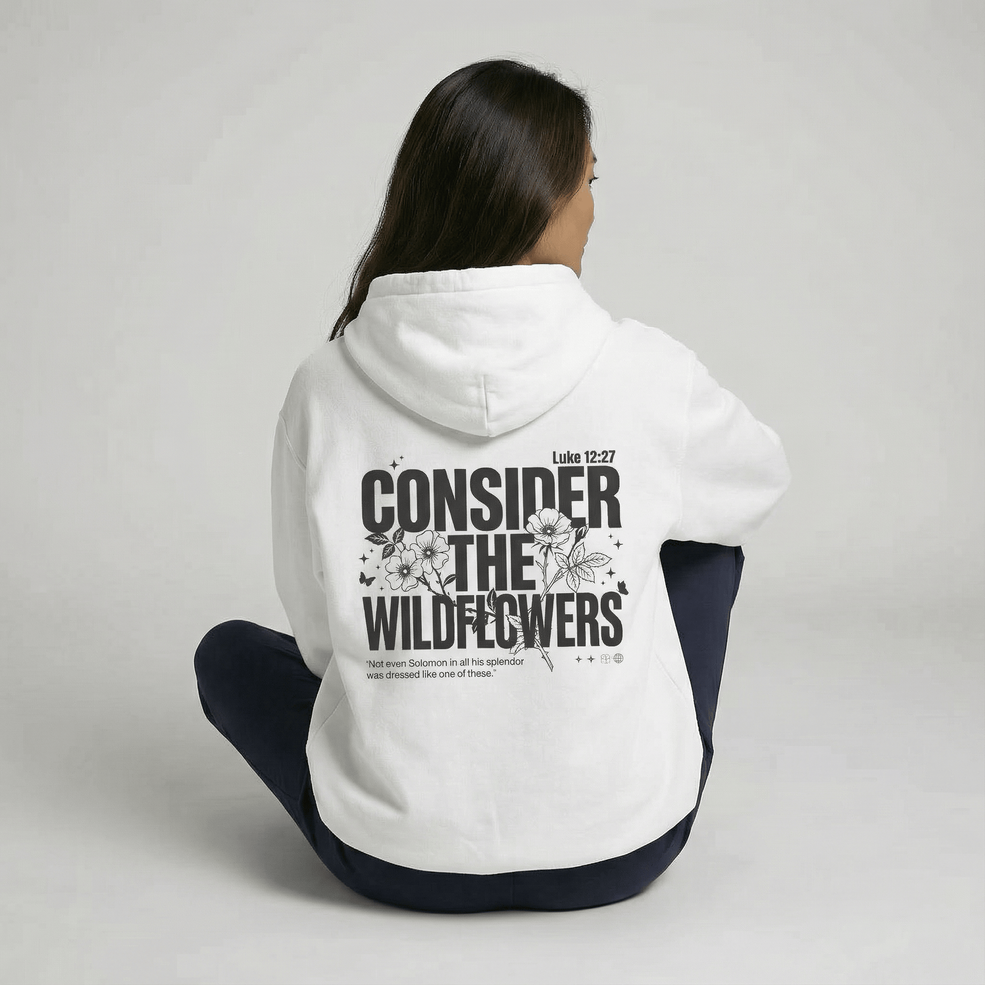 Mercy & More Hoodie Consider The Wildflowers Hoodie