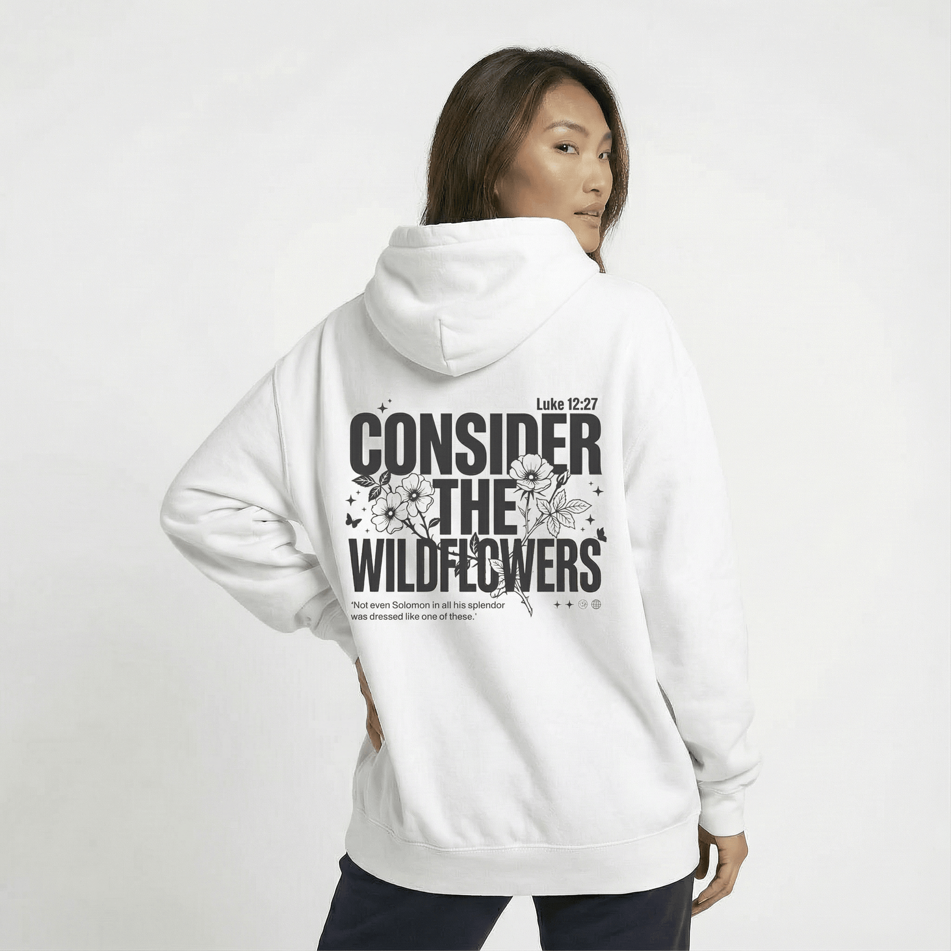 Mercy & More Hoodie Consider The Wildflowers Hoodie