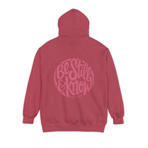 Mercy & More Hoodie Crimson / S Be Still & Know Hoodie