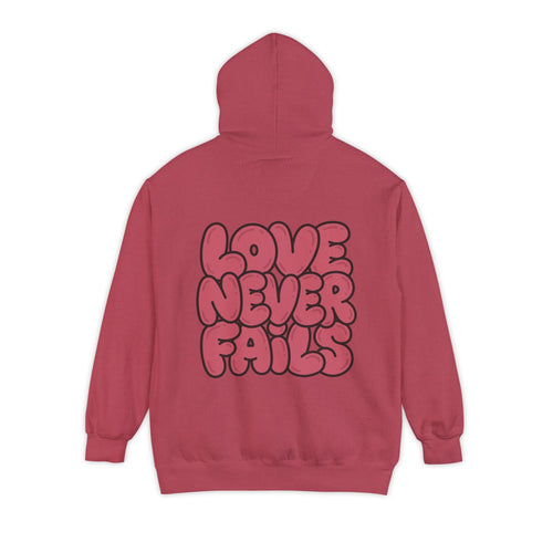 Mercy & More Hoodie Crimson / S Love Never Fails Hoodie