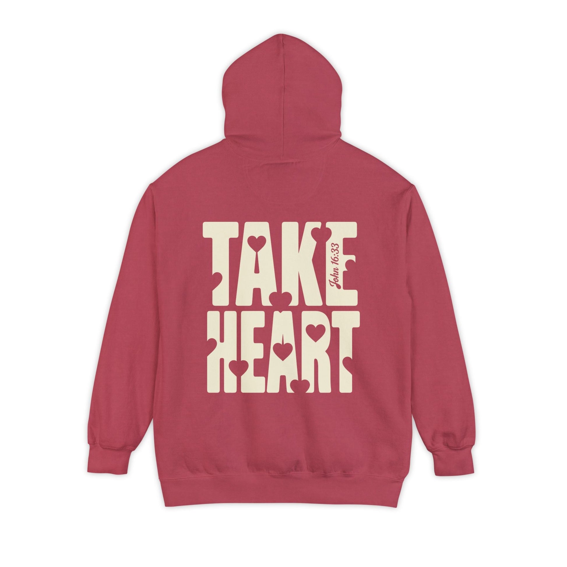 Mercy & More Hoodie Crimson / S Take Heart Hoodie