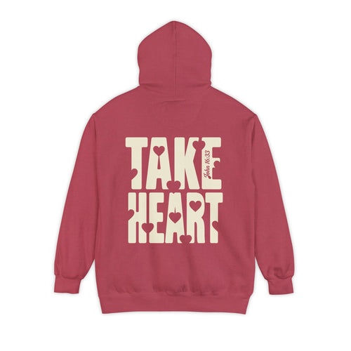 Mercy & More Hoodie Crimson / S Take Heart Hoodie