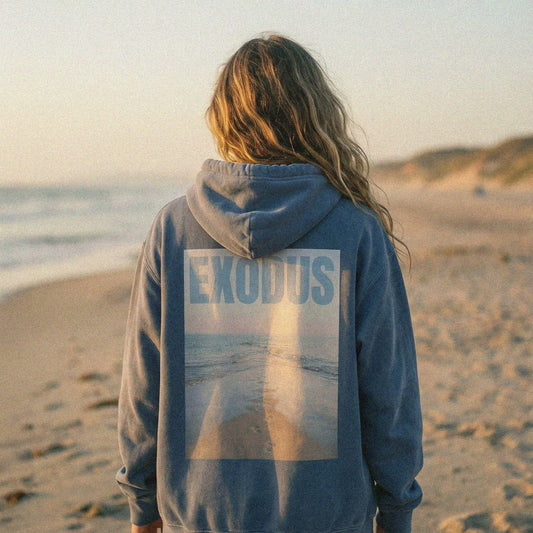 Mercy & More Hoodie Denim / S Exodus Hoodie