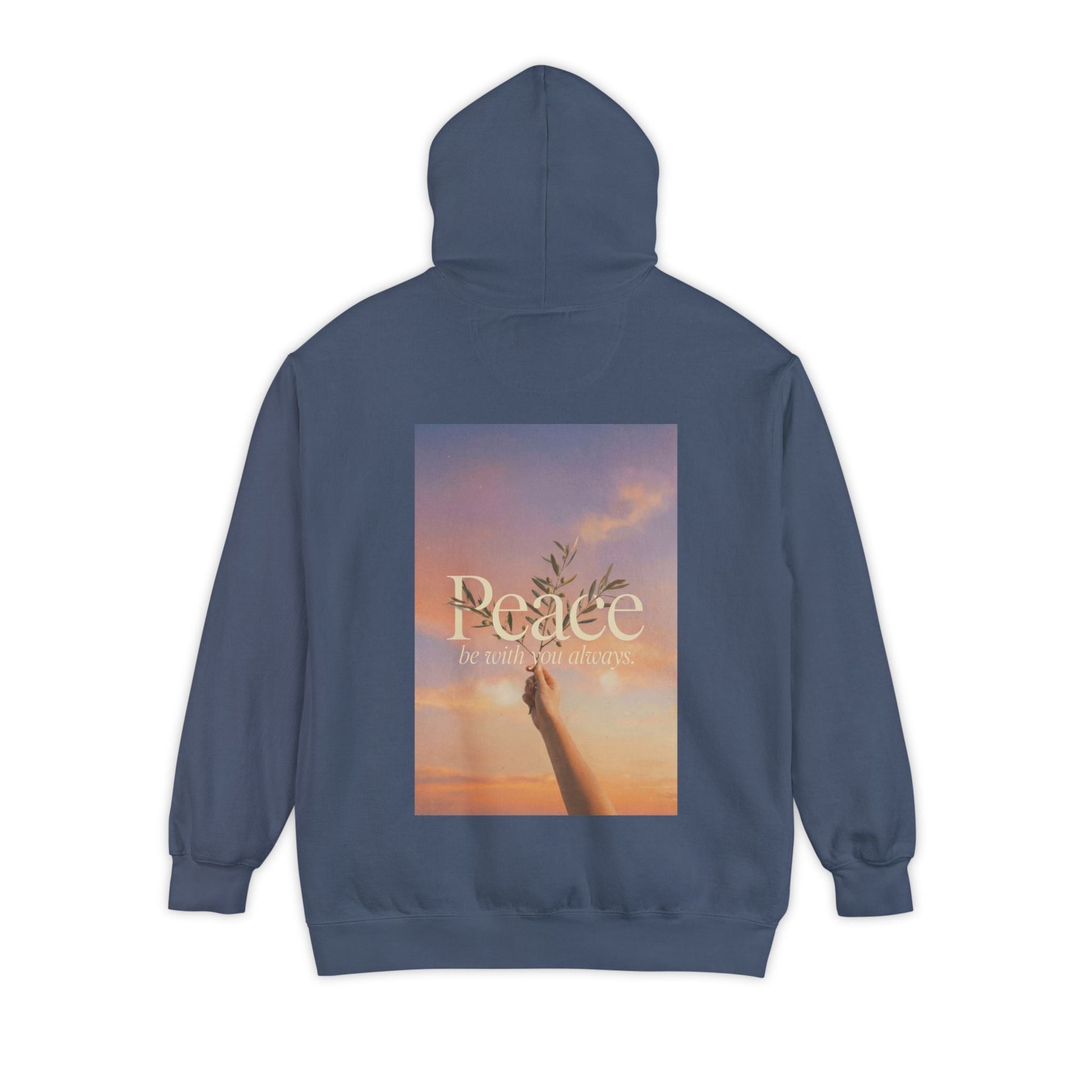 Mercy & More Hoodie Denim / S Peace Be With You Hoodie