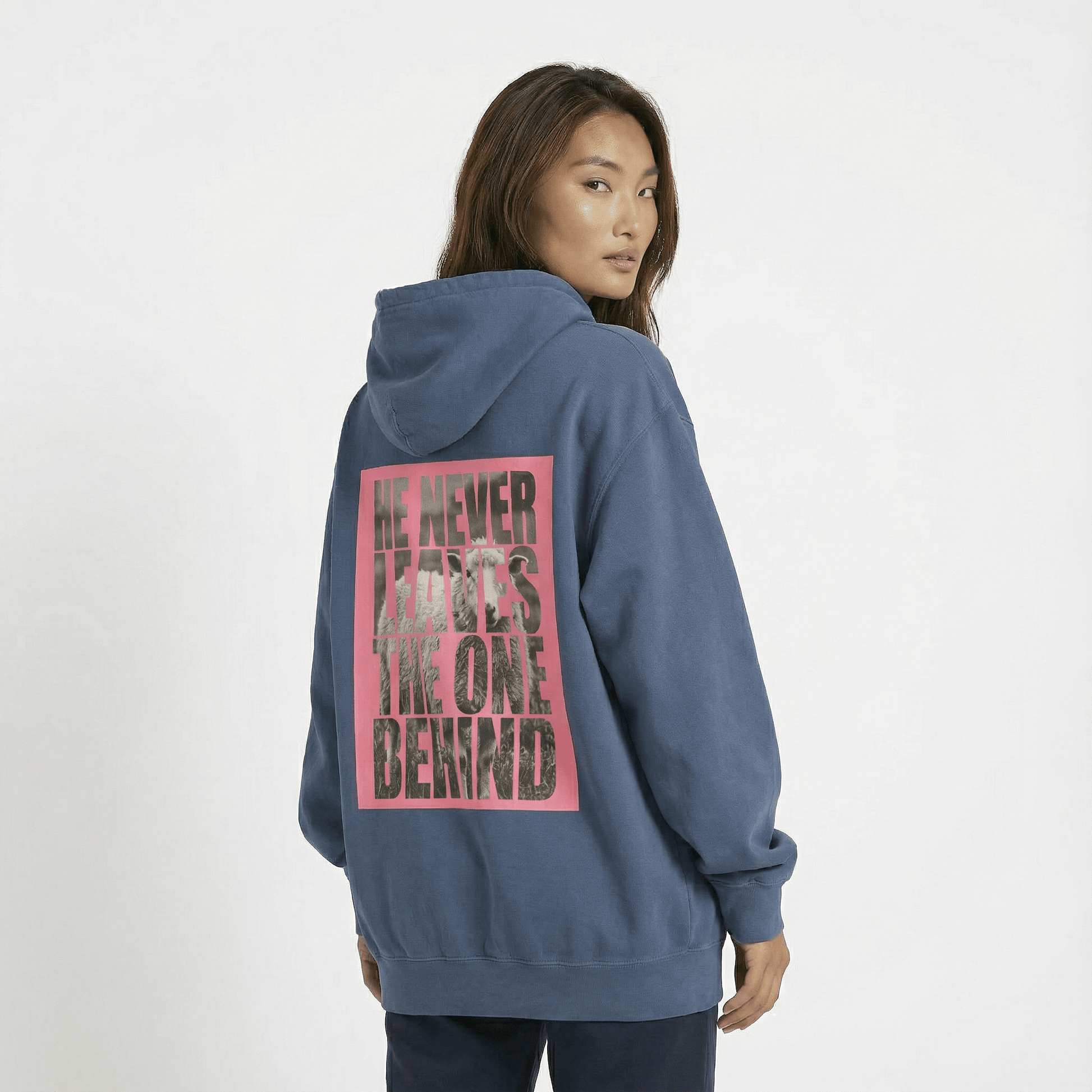 Mercy & More Hoodie He Never Leaves Hoodie