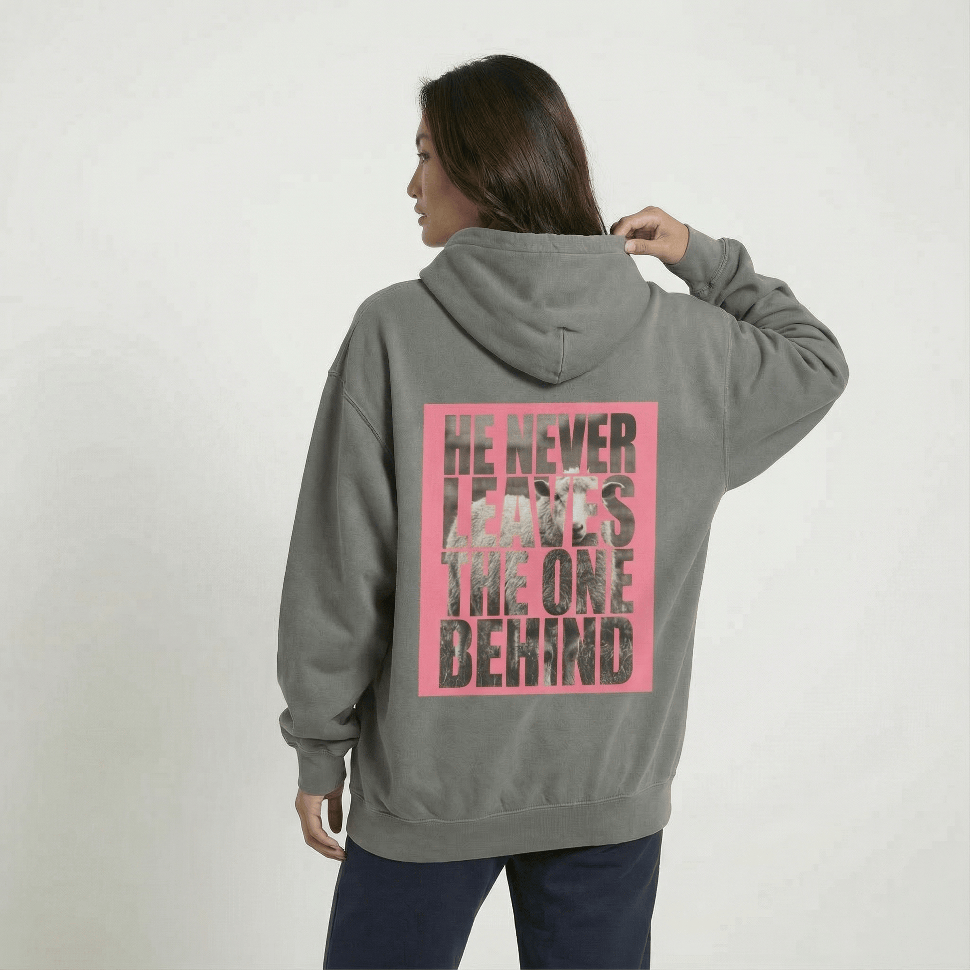 Mercy & More Hoodie He Never Leaves Hoodie