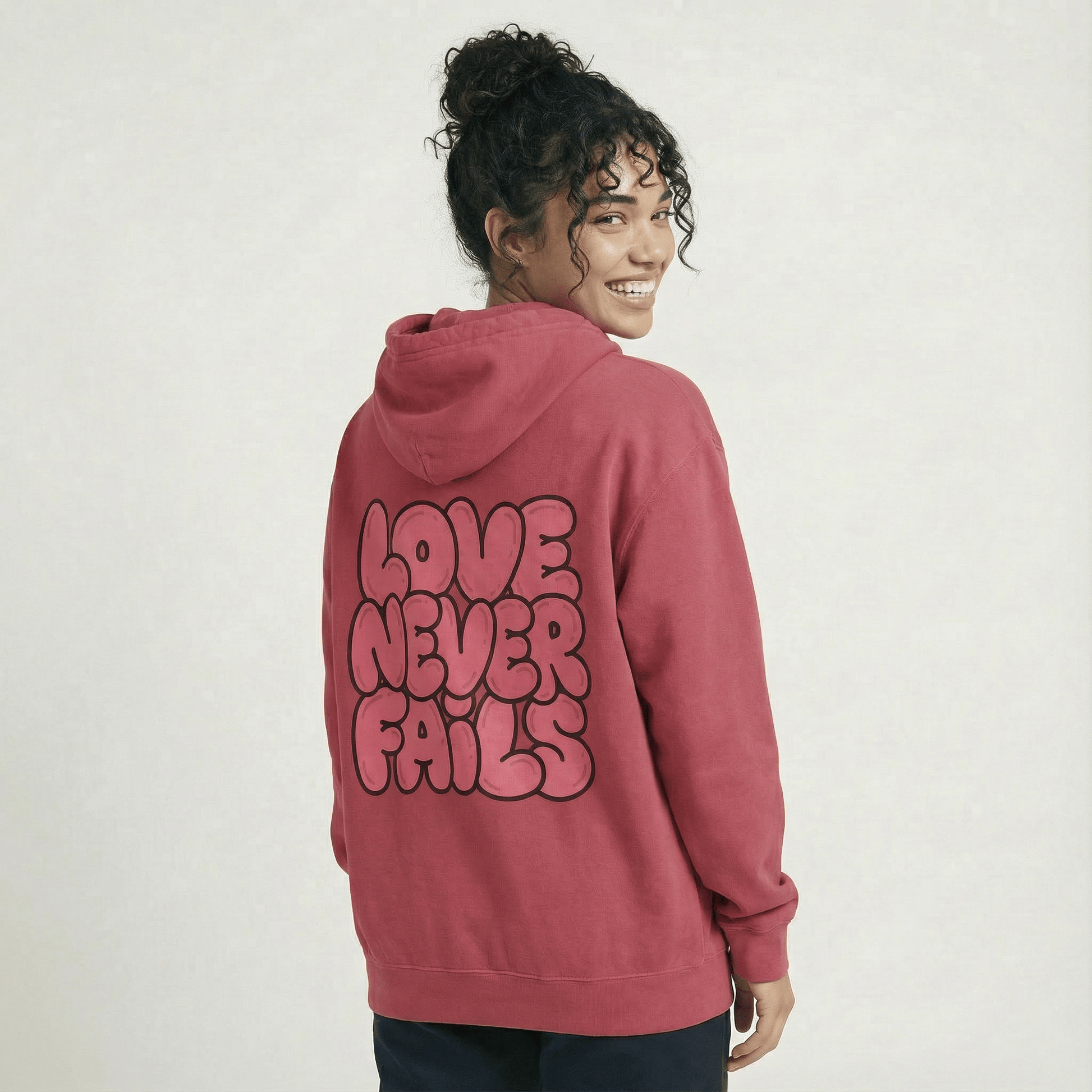 Mercy & More Hoodie Love Never Fails Hoodie