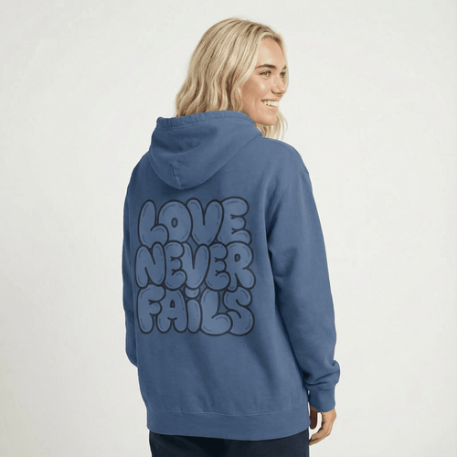Mercy & More Hoodie Love Never Fails Hoodie