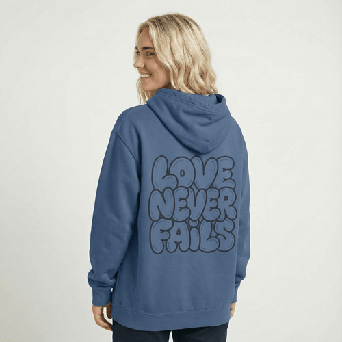 Mercy & More Hoodie Love Never Fails Hoodie