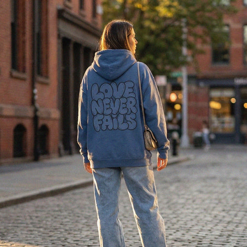 Mercy & More Hoodie Love Never Fails Hoodie