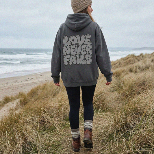 Mercy & More Hoodie Love Never Fails Hoodie