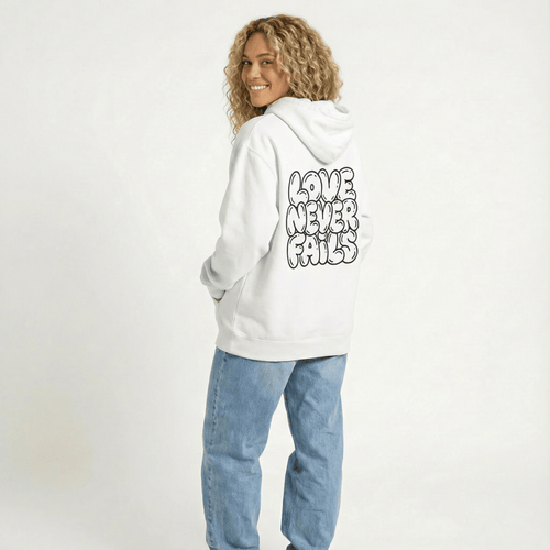 Mercy & More Hoodie Love Never Fails Hoodie