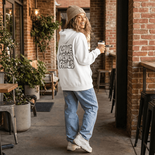 Mercy & More Hoodie Love Never Fails Hoodie