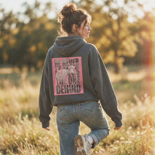 Mercy & More Hoodie Pepper / S He Never Leaves Hoodie