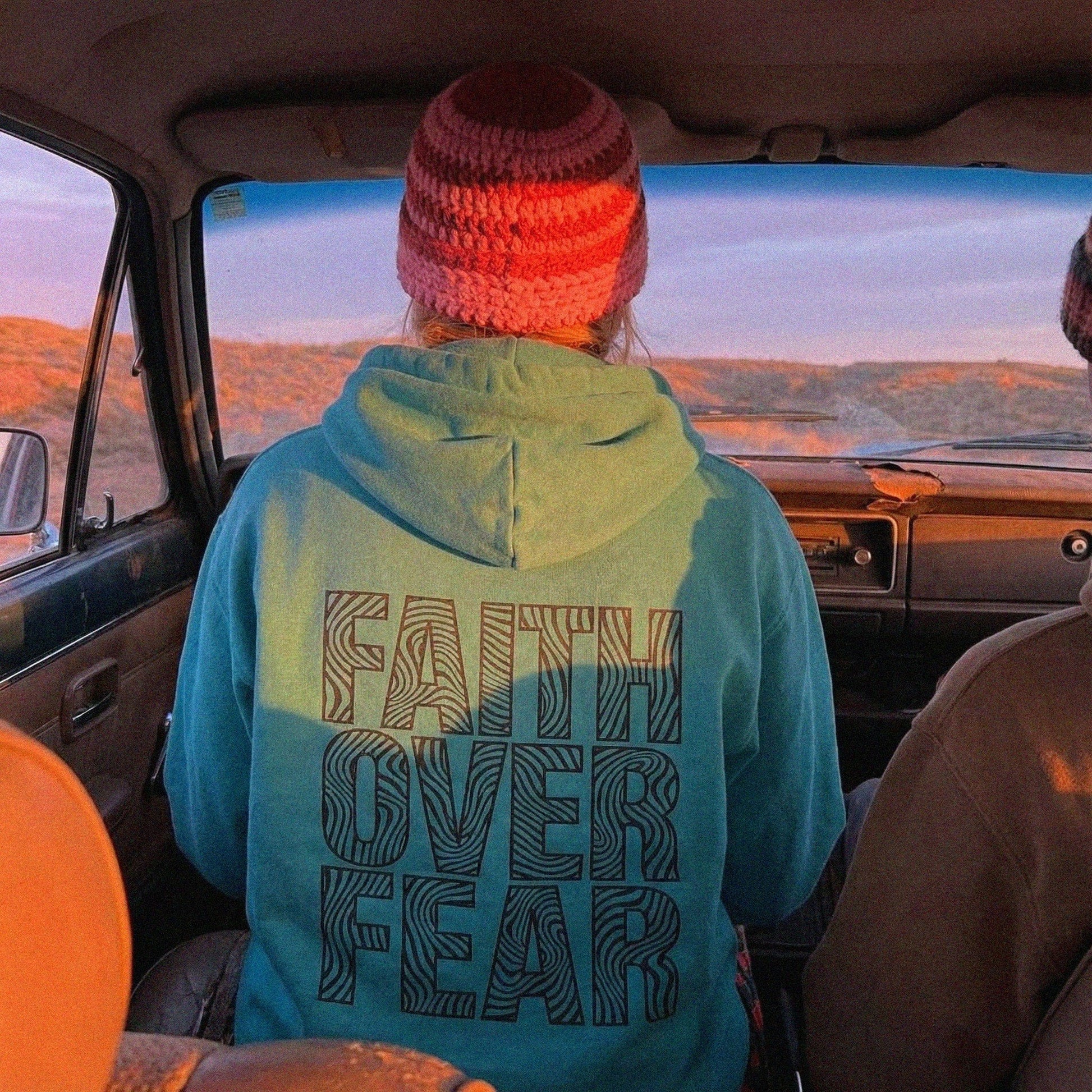 Mercy & More Hoodie Seafoam / S Faith Over Fear Hoodie