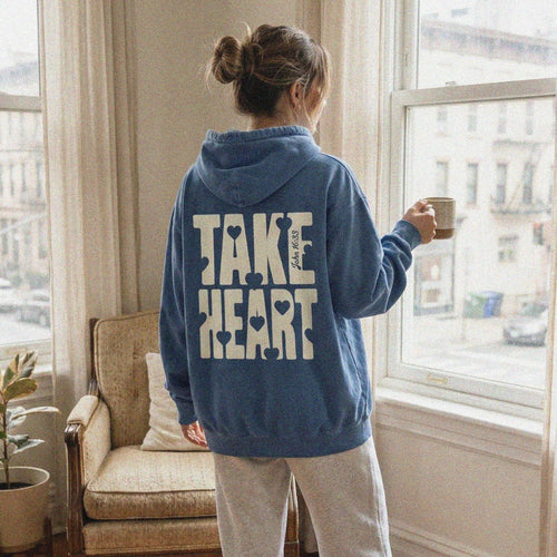 Mercy & More Hoodie True Navy / S Take Heart Hoodie
