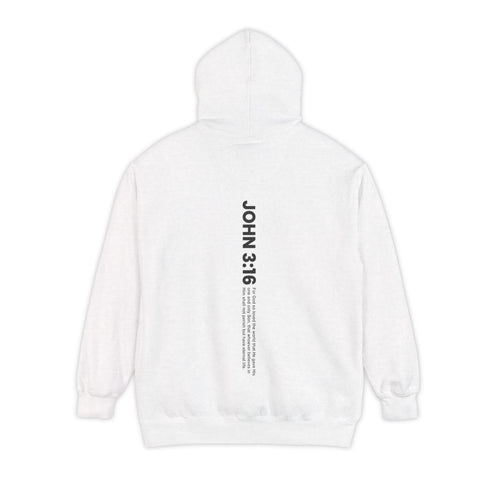 Mercy & More Hoodie White / S John 3:16 Hoodie