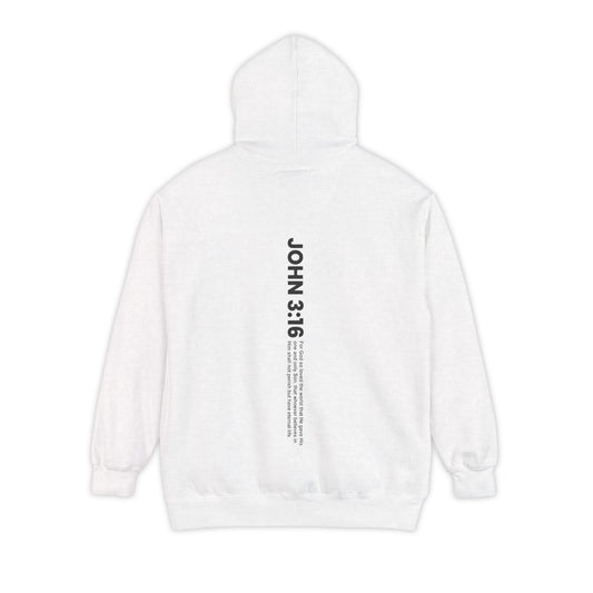 Mercy & More Hoodie White / S John 3:16 Hoodie