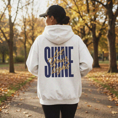 Mercy & More Hoodie White / S Let Your Light Shine Hoodie