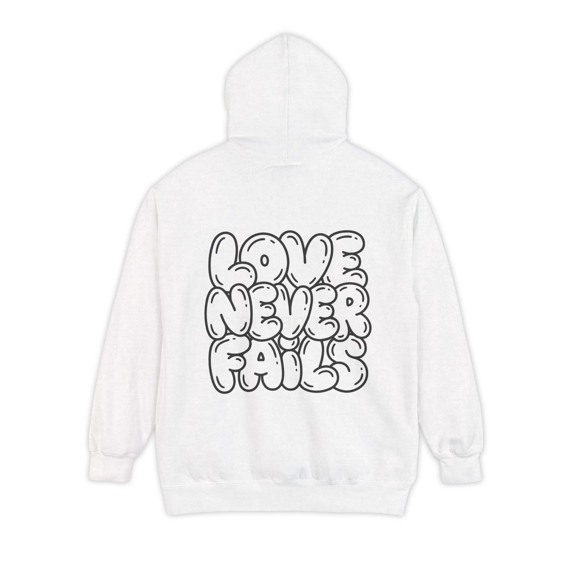 Mercy & More Hoodie White / S Love Never Fails Hoodie