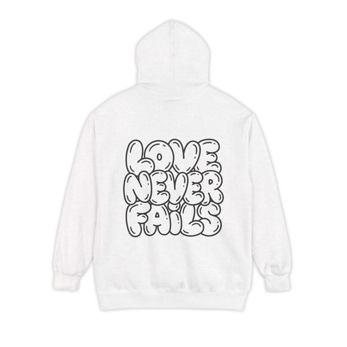 Mercy & More Hoodie White / S Love Never Fails Hoodie