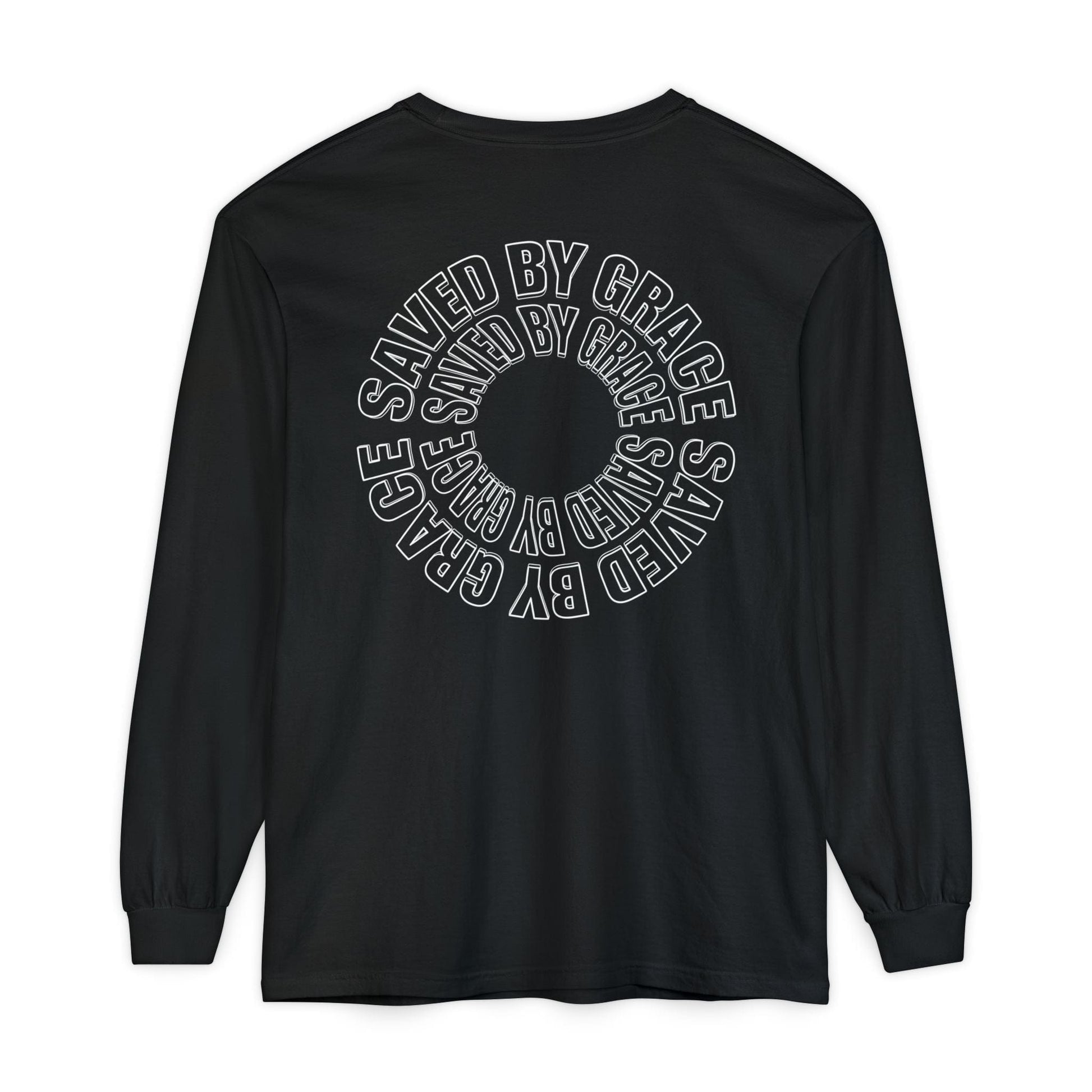 Mercy & More Long-sleeve Black / S Saved By Grace Long Sleeve Tee