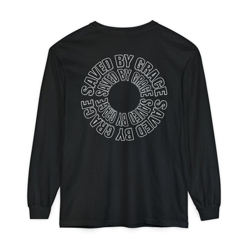 Mercy & More Long-sleeve Black / S Saved By Grace Long Sleeve Tee