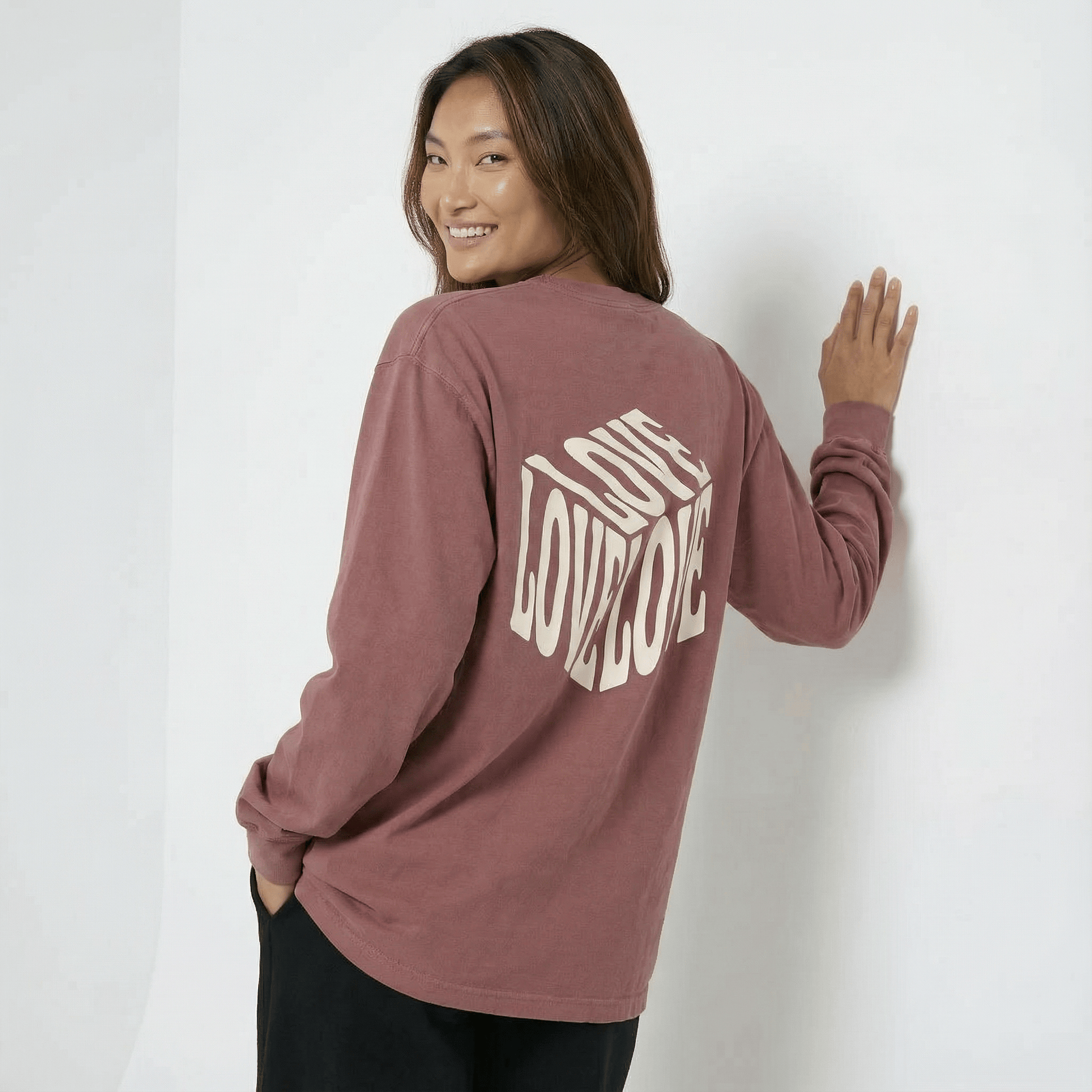Mercy & More Long-sleeve Love, Love, Love Long Sleeve Tee