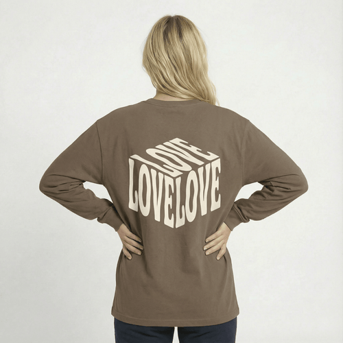 Mercy & More Long-sleeve Love, Love, Love Long Sleeve Tee