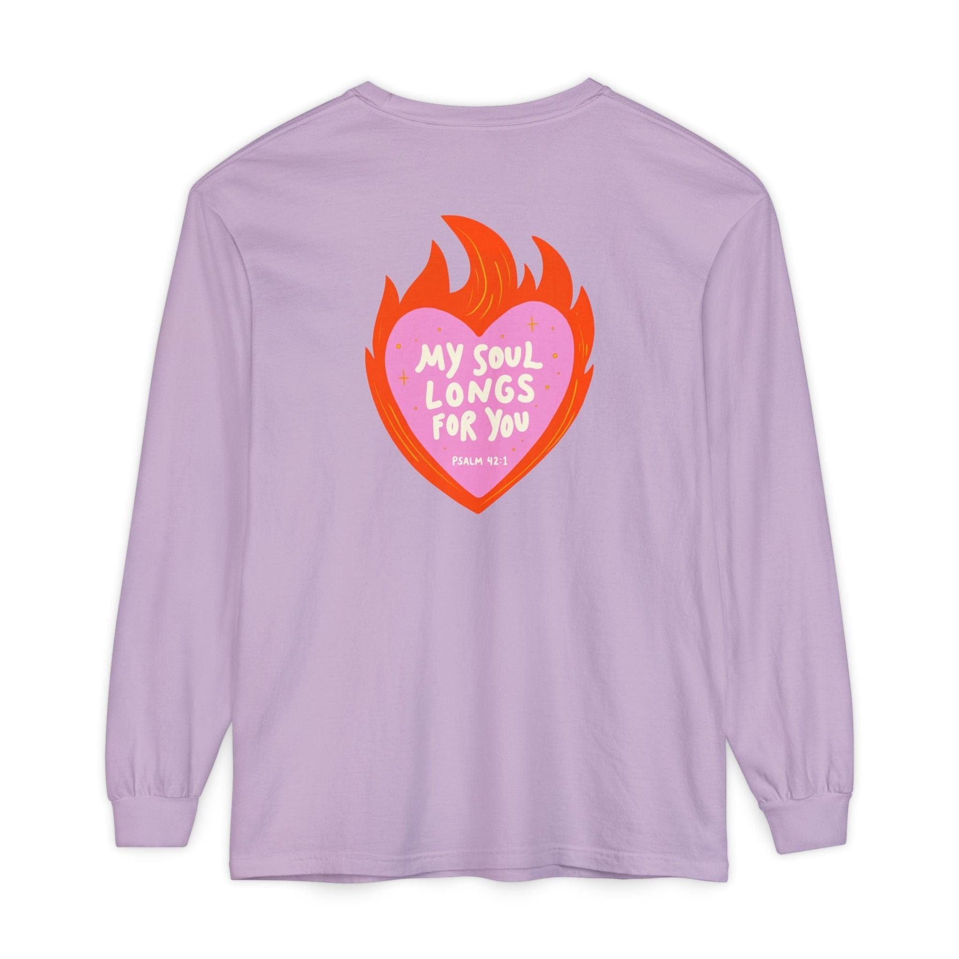 Mercy & More Long-sleeve Orchid / S My Soul Longs For You Long Sleeve Tee