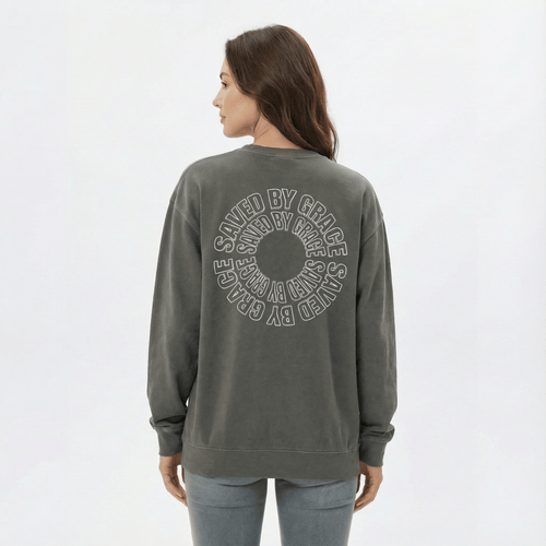 Mercy & More Long-sleeve Saved By Grace Long Sleeve Tee