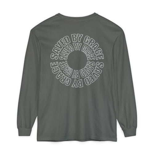 Mercy & More Long-sleeve Saved By Grace Long Sleeve Tee
