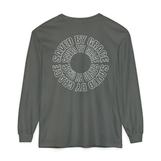 Mercy & More Long-sleeve Saved By Grace Long Sleeve Tee