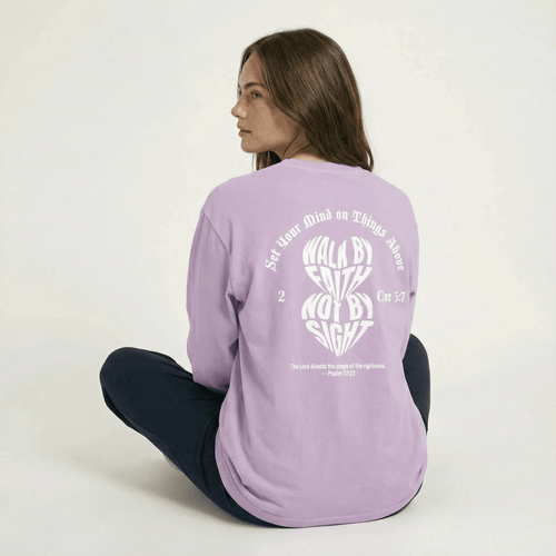 Mercy & More Long-sleeve Walk By Faith Long Sleeve Tee